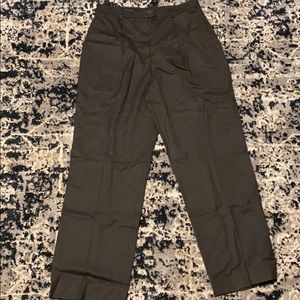 Escada size 40 brown pleated highwaisted slacks